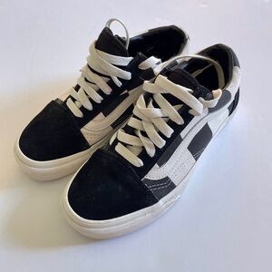 Black and White Checkered Sneakers